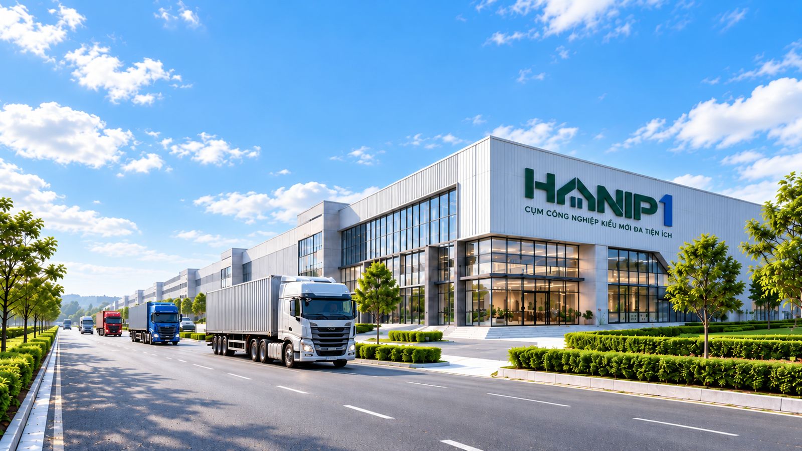 Nhà xưởng và kho xây sẵn với xe container